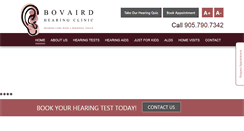 Desktop Screenshot of bovairdhearingclinic.ca