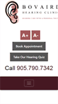 Mobile Screenshot of bovairdhearingclinic.ca